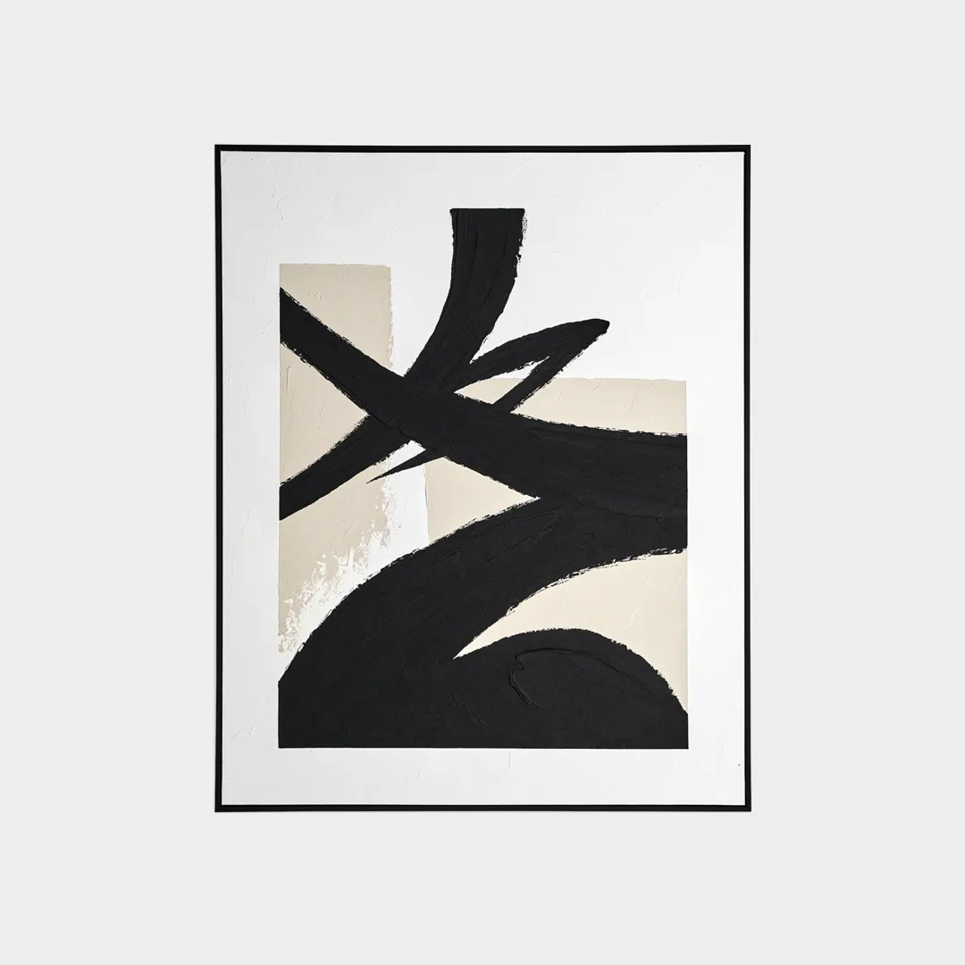 JapandiCameraDaLetto-Quadro astratto