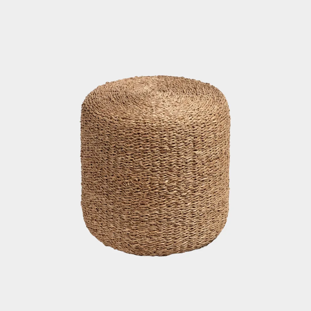 CoastalSalotto-Pouf in fibre naturali