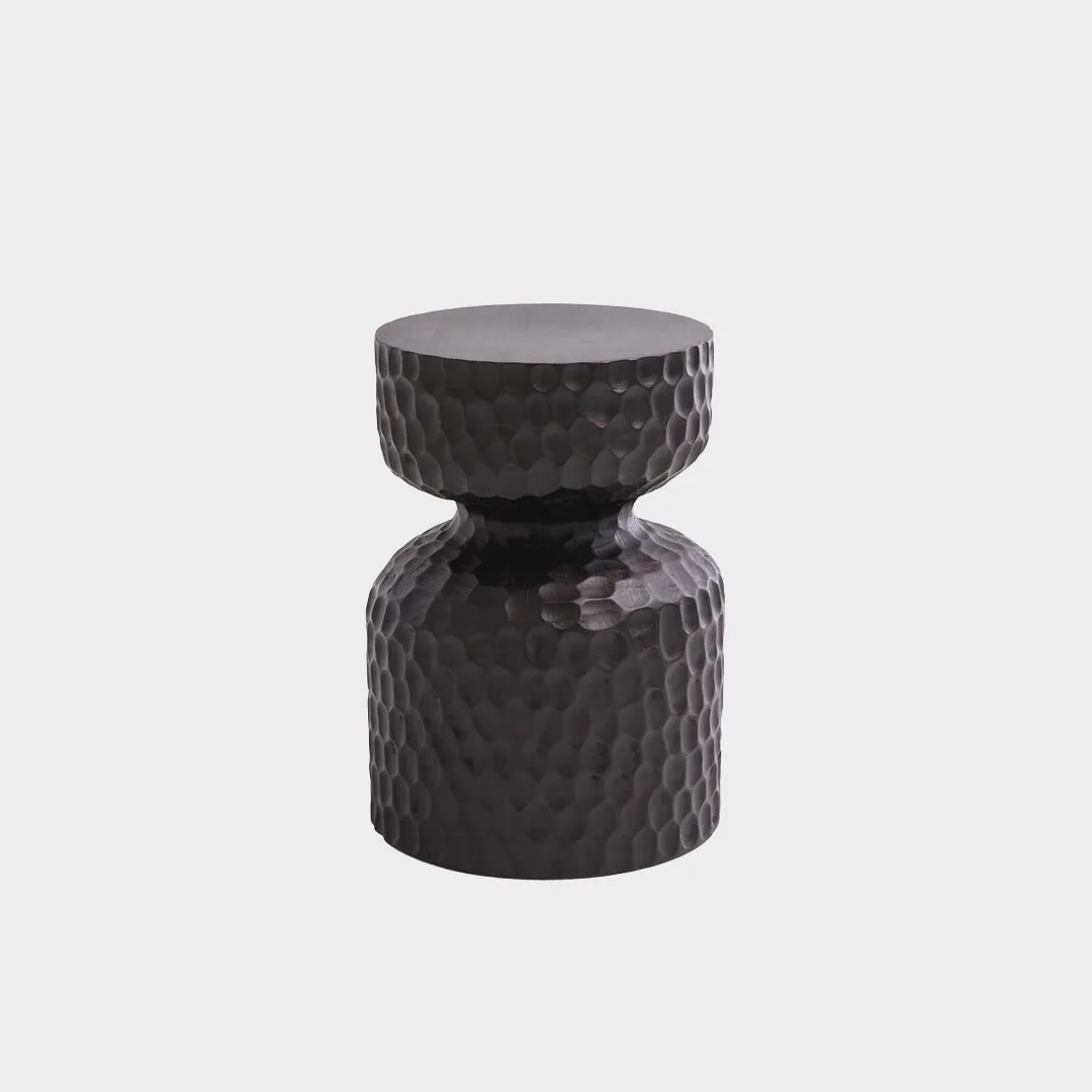 EthnicBagno-Side table in legno nero