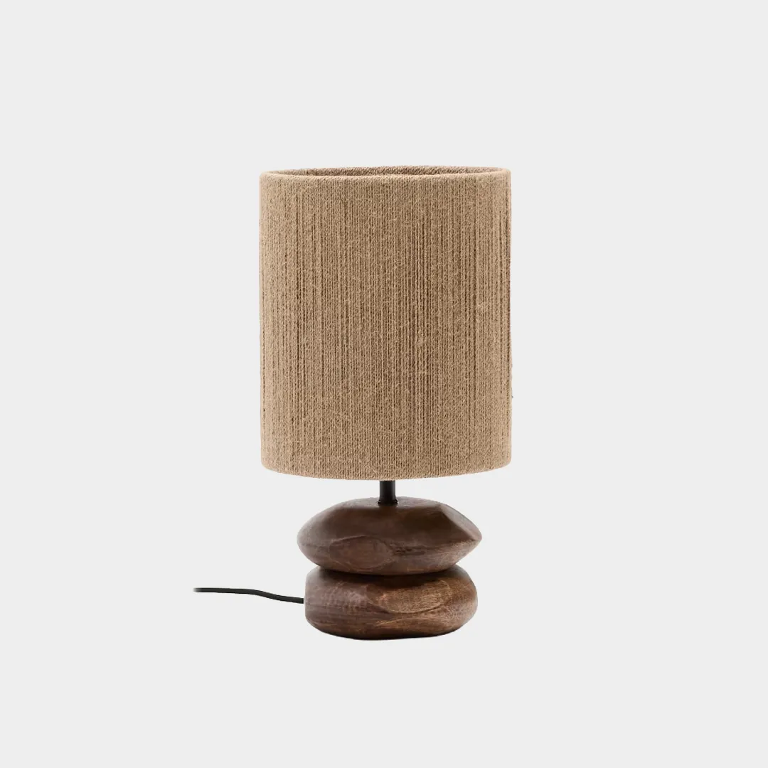 EthnicCameraDaLetto-Lampada da tavolo in legno