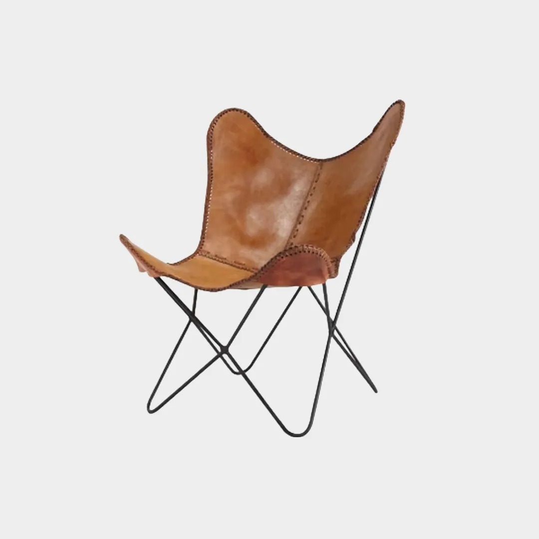 EthnicSalotto-Sedia in cuoio