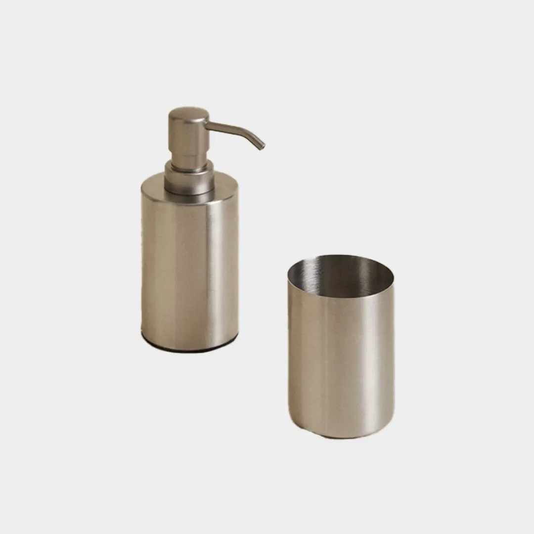 Set bagno 2 pezzi in metallo