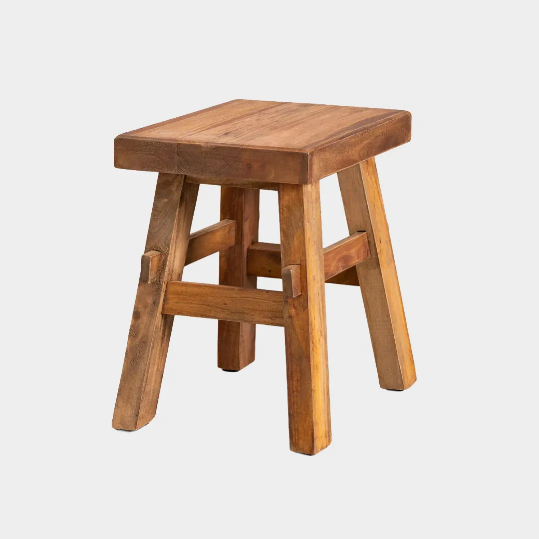 MountainCameraDaLetto-Sgabello di legno