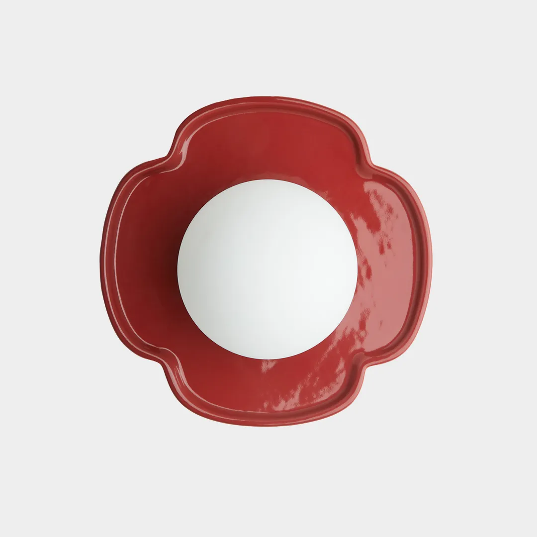 PopBagno-Applique in ceramica rosso