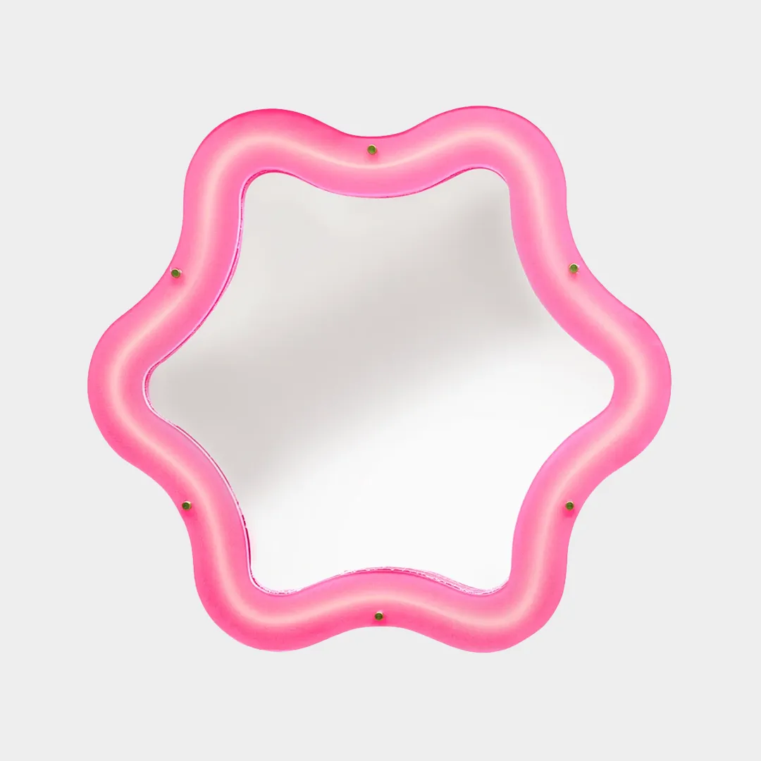 PopCameraDaLetto-Specchio fiore rosa