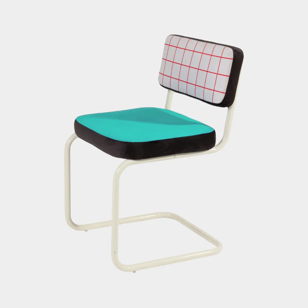 PopSalaDaPranzo-Sedia tubolare bianco