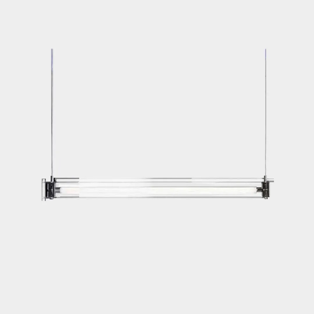 2 Lampadari in vetro 80 cm