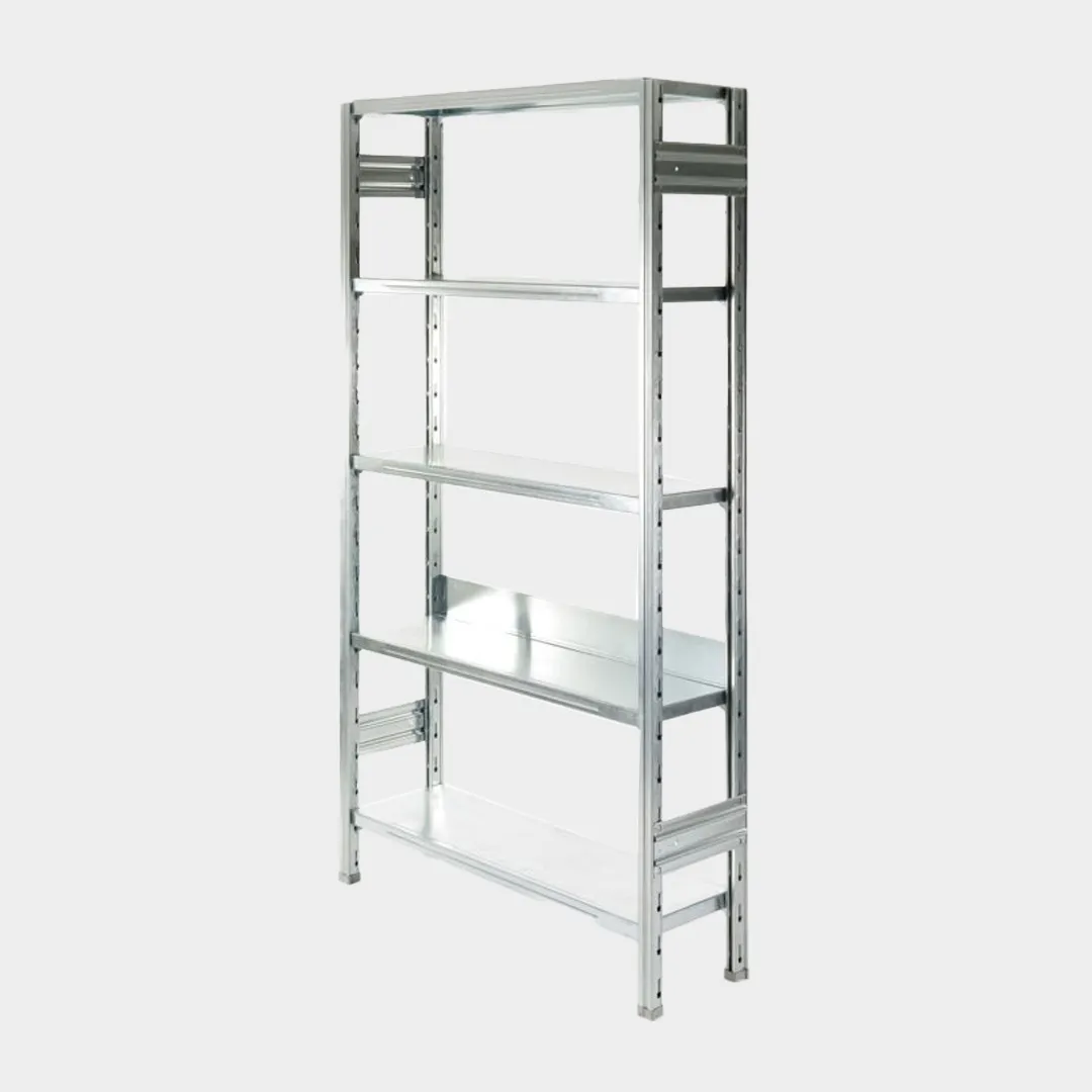 Libreria in acciaio zincato 88x30 H200 cm