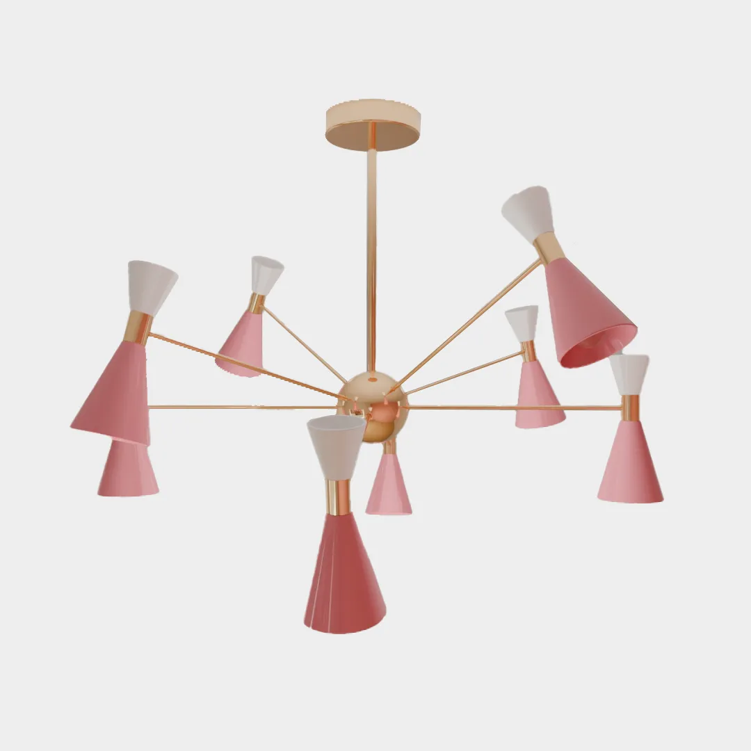 50s-CameraDaLetto-Lampadario rosa2