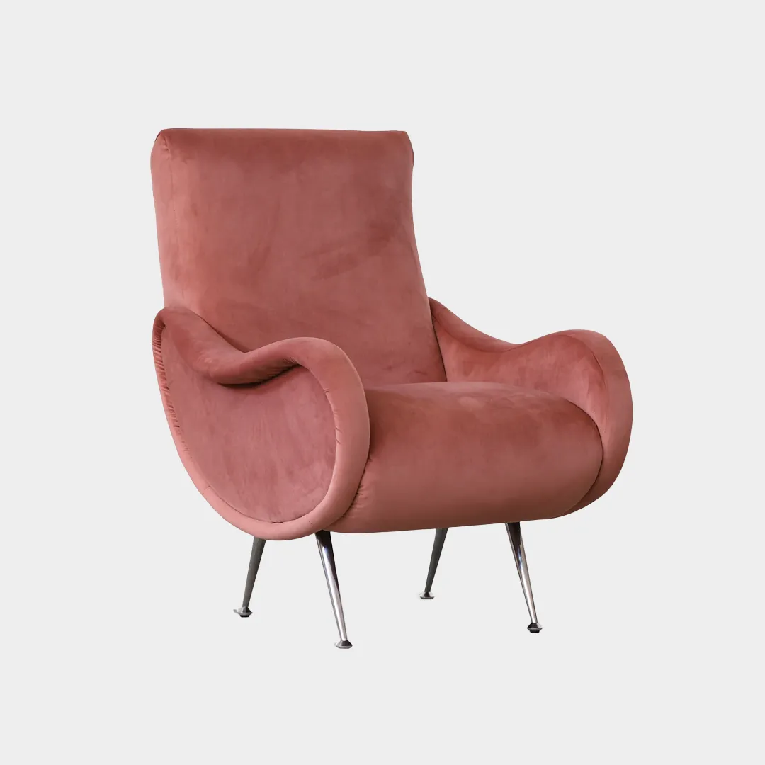 50s-CameraDaLetto-Poltrona rosa