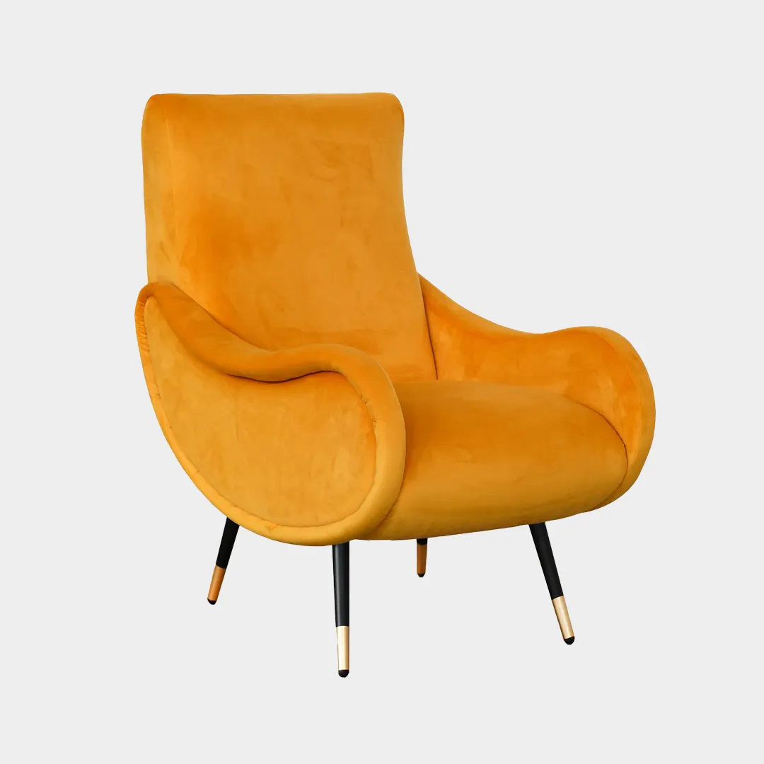 50s-Salotto-Poltrona gialla